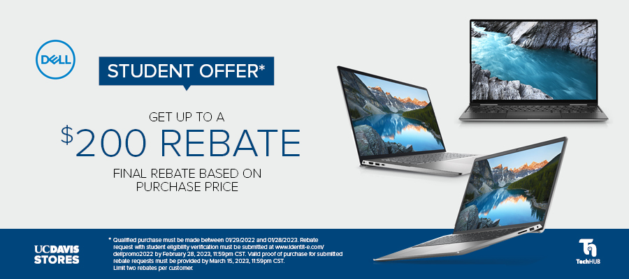 Student offer. Get up to a $200 rebate. Final rebate based on purchase price.