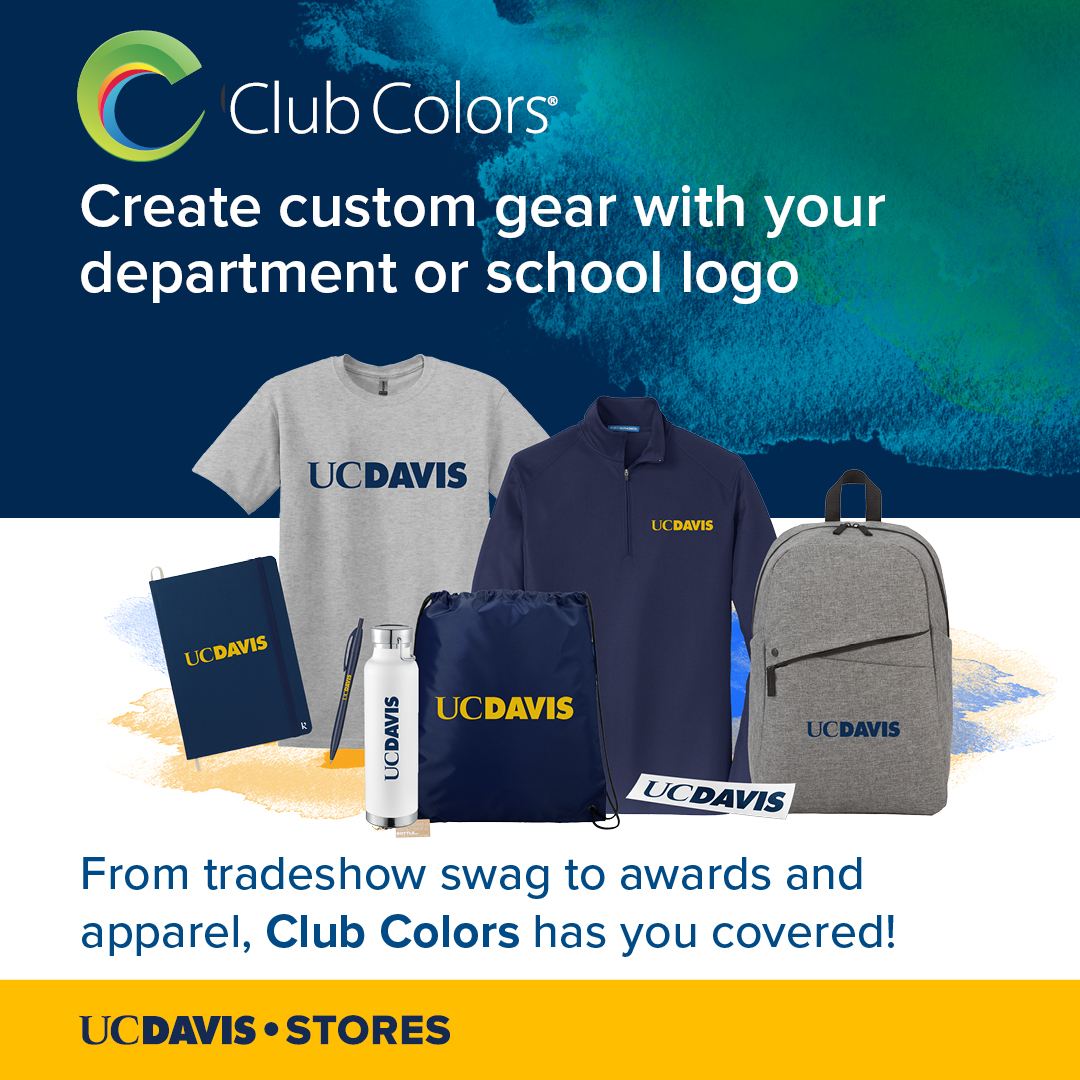 Club Colors banner, create custom gear with your department or school logo.