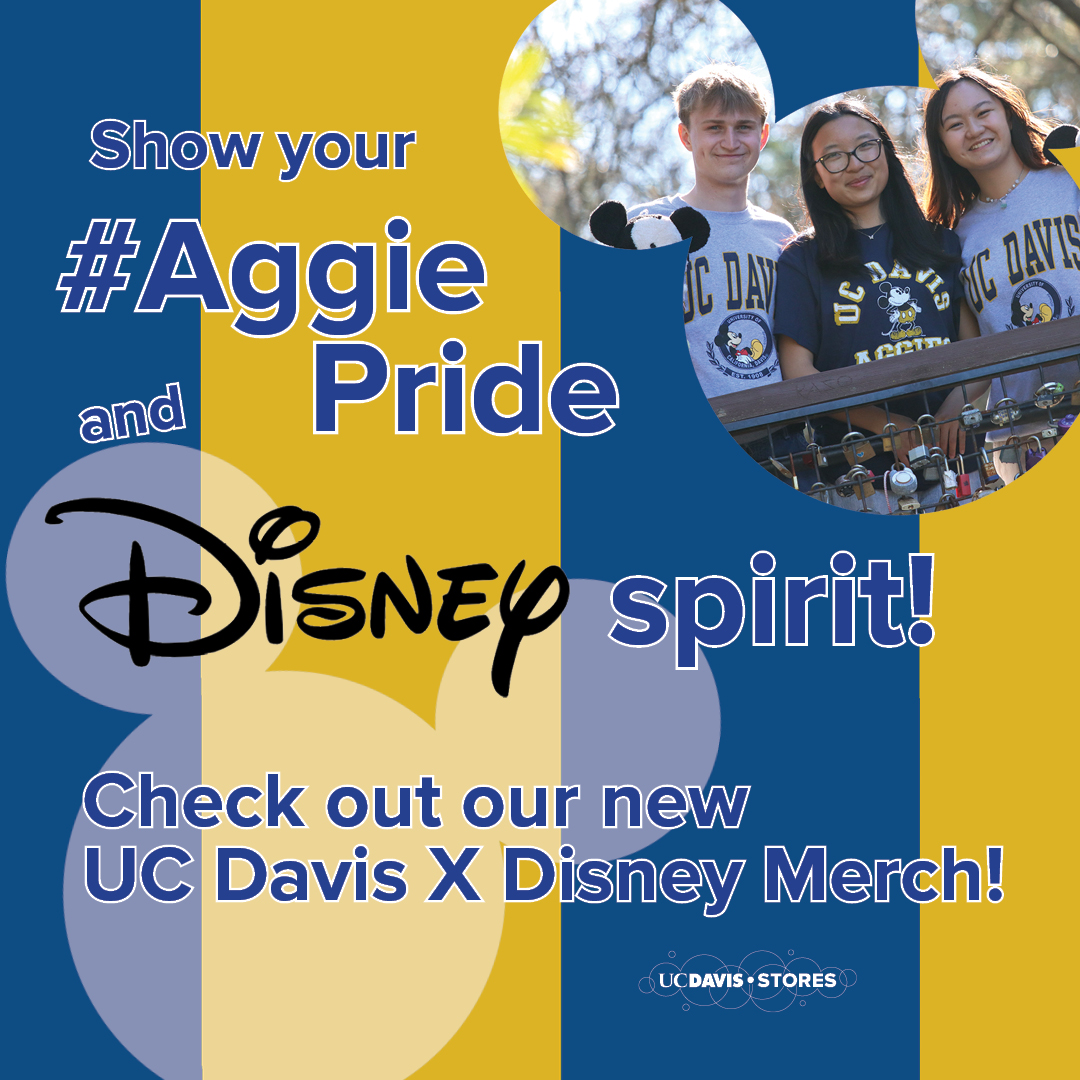 Check out our new UC Davis Disney Merch!